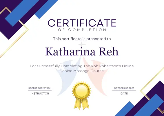 Zertifikat Hundemassage